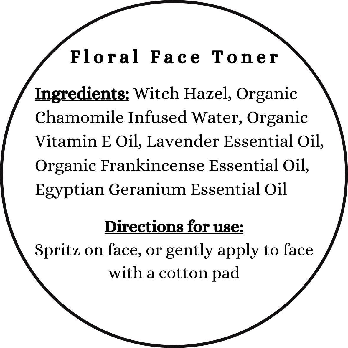 Floral Face Toner